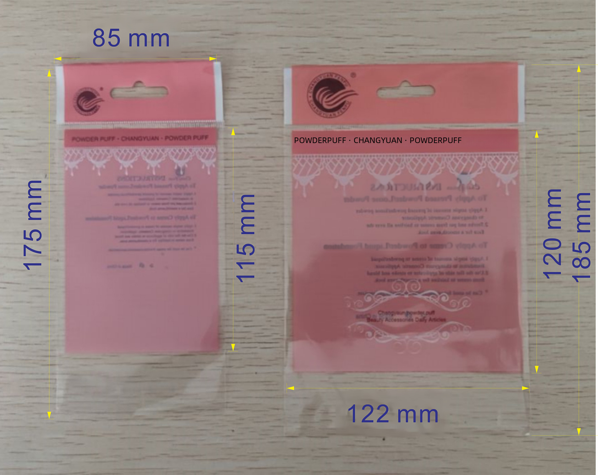 Powder Pouch Bag, Large Bag, Small Bag, Pure English Foreign Trade Bag