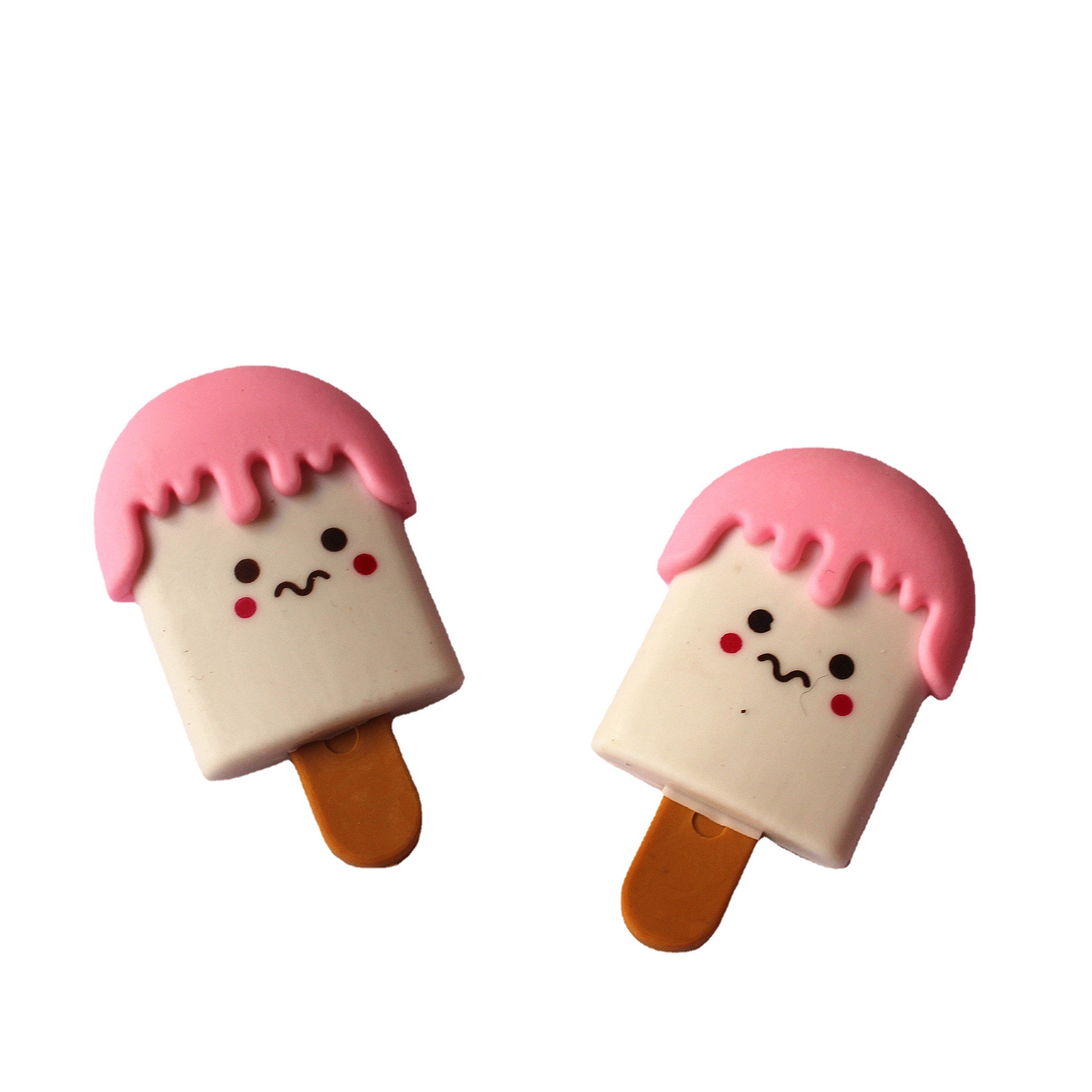 Dibujos animados creativos ensamblados Smiley posicle borrador lindo helado borrador personalizado animal borrador al por mayor