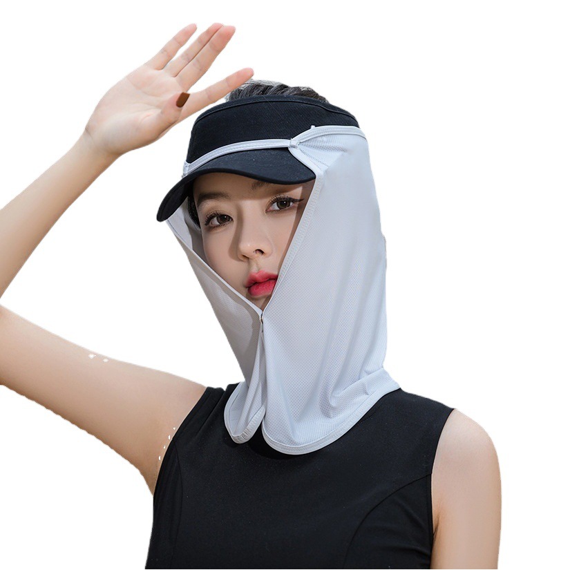 Prince Road Spring and Summer Sun Protection Hat with Curtain for Women Outdoor Hiking Cycling Fishing Anti-Mosquito Anti-Uv Face Shield Sunshade