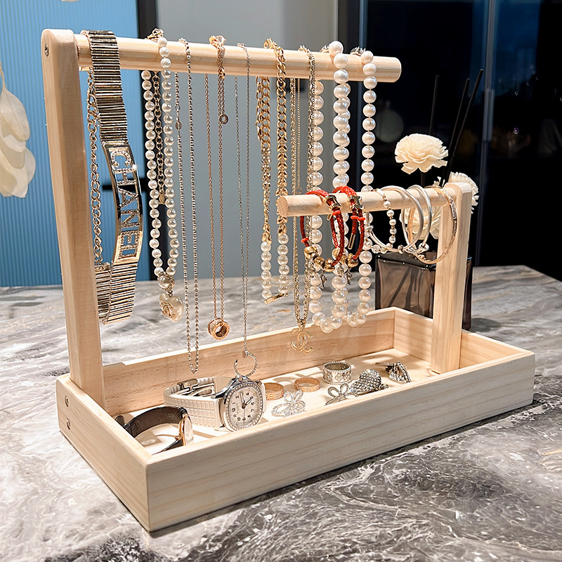 原木实木手串桌面收纳盒展示架手表文玩手链手镯佛珠古玩挂件首饰