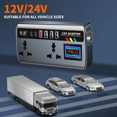 12v24v to 220v car: Mobil şarj cihazları