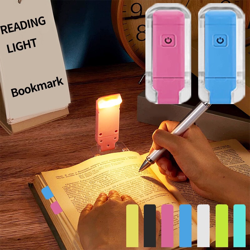 Cross-Border Popular USB Mini Eye Protection Folding Book Clip Lamp Portable Reading Lamp Simple Eye Protection Reading Lamp for Students