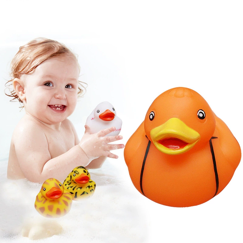 Yellow toy play in water plastic, duck