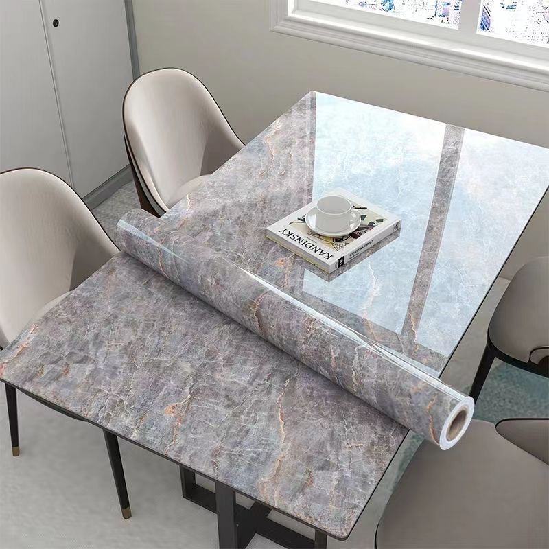 Cocina de mármol a prueba de agua a prueba de aceite pegatinas resistentes a altas temperaturas papel pintado autoadhesivo gabinete de cocina hogar a prueba de humedad estufas renovación papel pintado