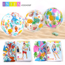 INTEX 59040 流行组沙滩球 充气水球 戏水球 沙滩球 海滩球手球