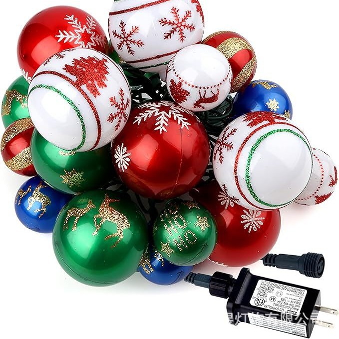 LED árbol de Navidad string decoración de vacaciones pequeñas luces de color bolas luces parpadeantes luces de estrellas de Navidad diseño de luces de cinta de luz