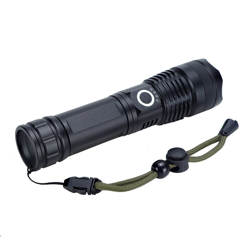 Torcia LED Ricaricabile 500000 Lumen | Zoomabile | Impermeabile IPX7 | Batteria 5000 MAh | 5 Modalità - Foto 8