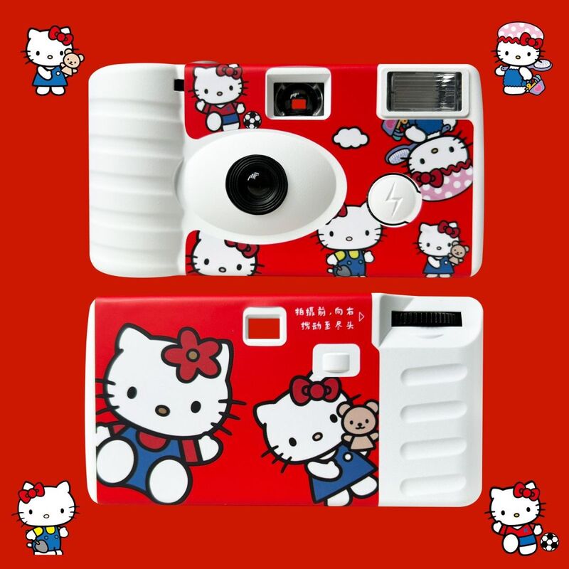 Hellokitty Sanrio Pacha Dog Kuromi Pudding Dog Disposable Film Camera Student Creative Gift