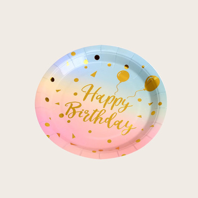 Cross border Amazon baby Gender pregnant woman disposable Tray birthday party Supplies bride children