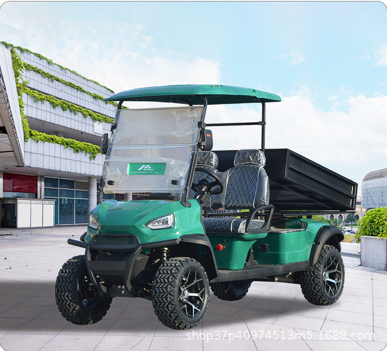 Electric Golf Cart Scenic Park Tour Off-road Electric Sightseeing Car Four-wheel 2-seat Bucket Export
