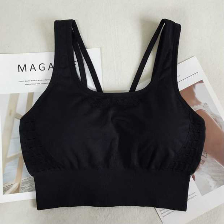 運動文胸女防震亞馬遜跨境鏤空時尚后背Y字吸汗速干健身瑜伽背心