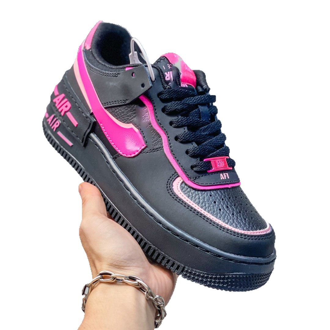 Pure original AF1 Sombra Fuerza Aérea No. 1 macarón deconstruir zapatos de suela gruesa para mujeres zapatos deportivos casuales para estudiantes