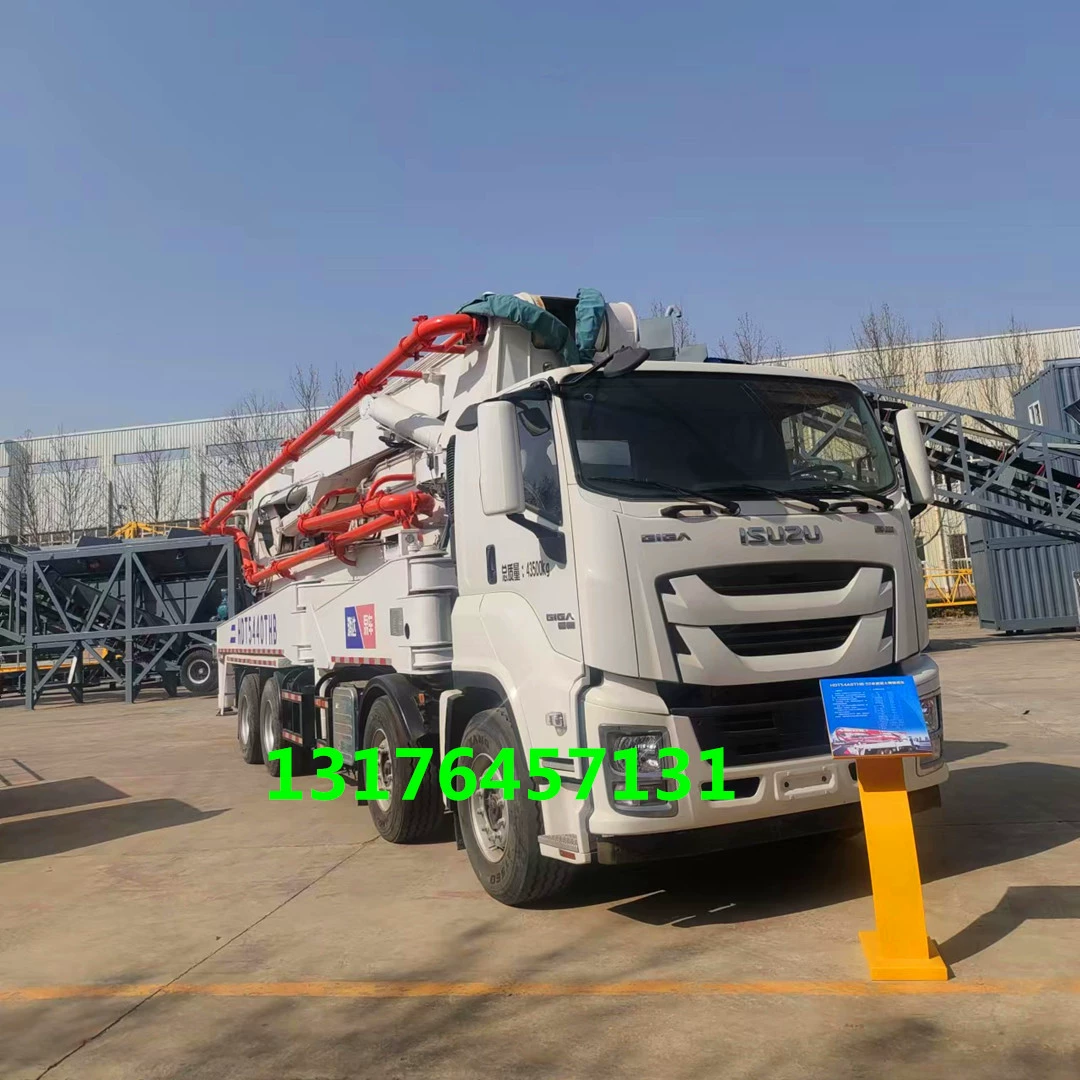 Бетононасос 33m Бетононасос Бетоноукладчик на штативе, установленный на грузовике