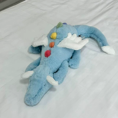 Lying Dragon Plush Toy Large Pillow, Oyuncaq yastıqlar - sky-dragon-with-label-dust-bag-70cm