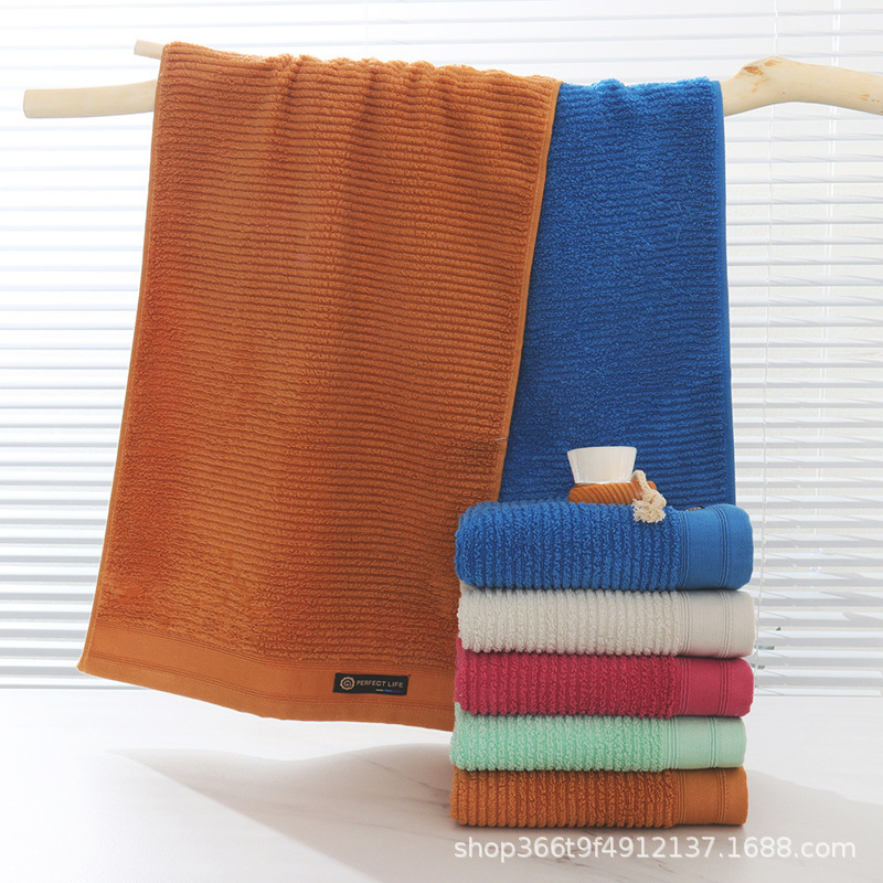 Wholesale cotton towel sports absorbent simple plain face towel multi-color optional factory direct suit welfare logo