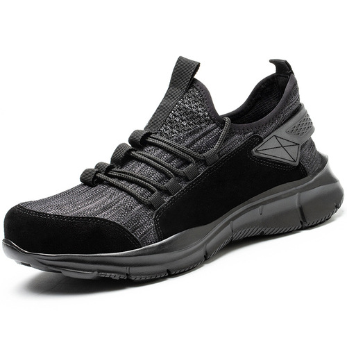 Cross-border labor safety shoes wholesale, anti-puncture and anti-strike construction site shoes with steel toe, lightweight protective casual safety shoes