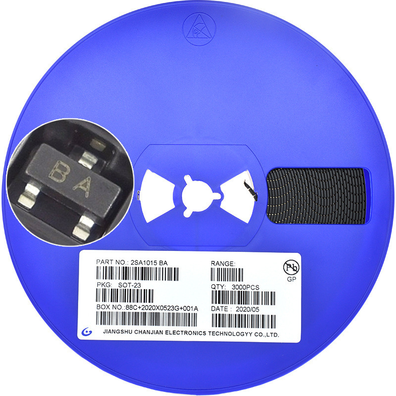 贴片三极管2SA1015 印字BA 封装SOT23 PNP晶体管 0.1 60V 150mA