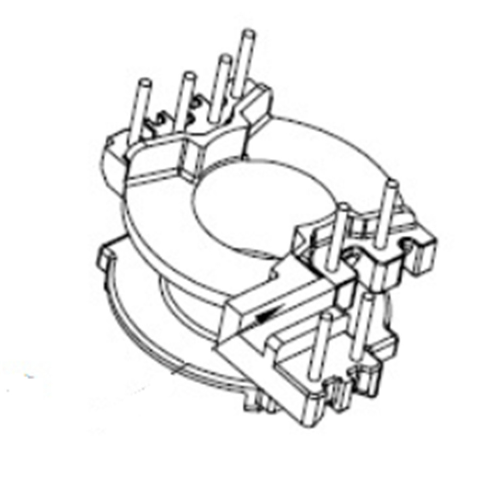 PQ2614电木骨架卧式PQ23变压器骨架 贴片骨架PQ2614立式骨架