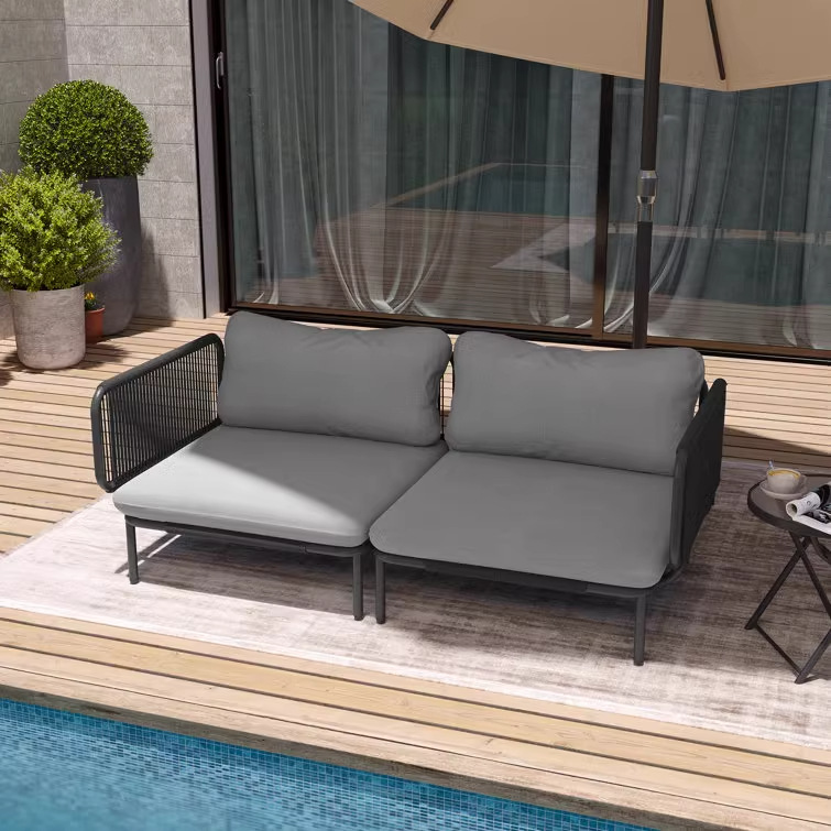 Sofá al aire libre patio villa de alta calidad seda