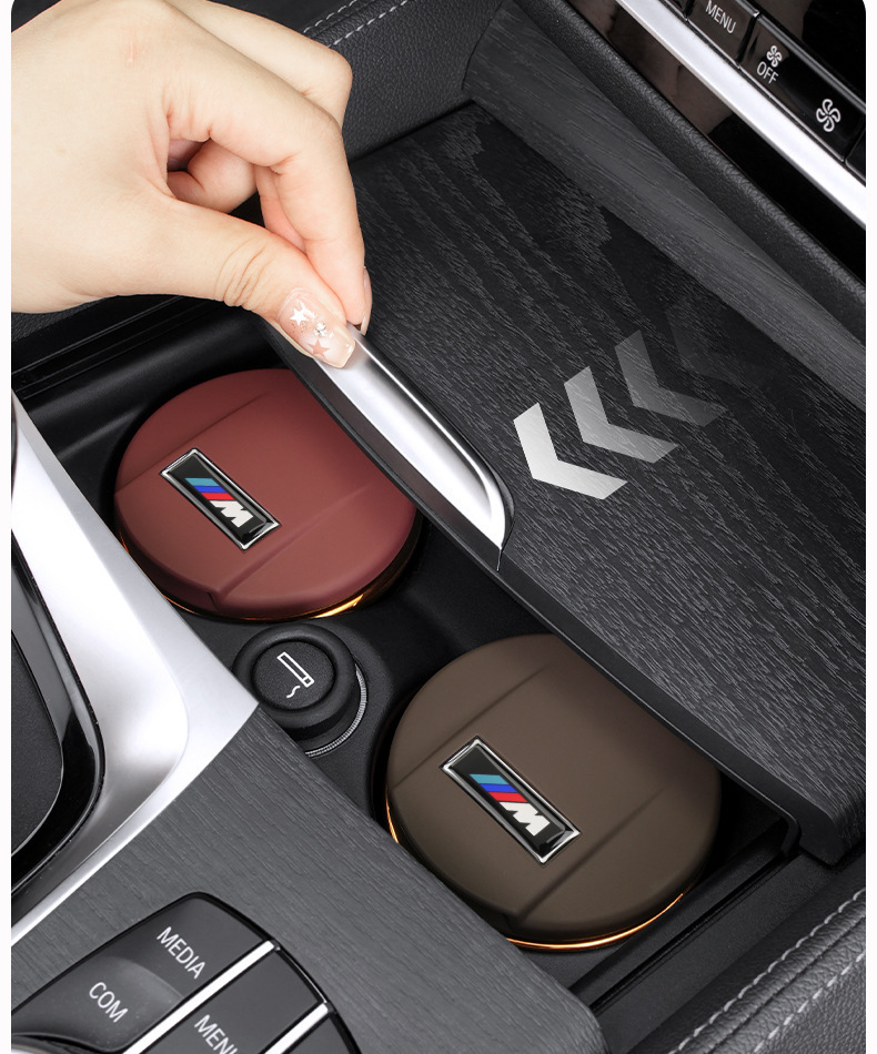 Suitable for Bmw Car Ashtray New 5 Series 3 Series 7 Series X1X2X3X5X7 Creative Interior Supplies with Cover and Light