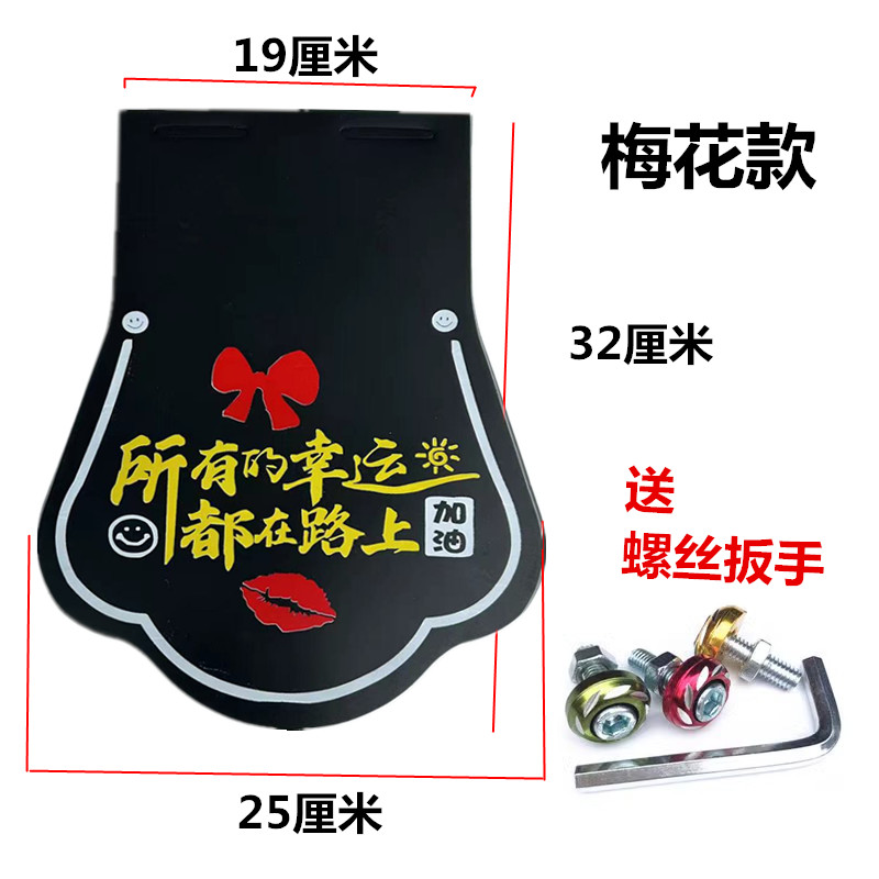 Personalized Mudguard Decoration for Electric and Motorcycle Vehicles, Funny Water-Blocking Mudguard Modification