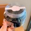 Black 100 plastic caps