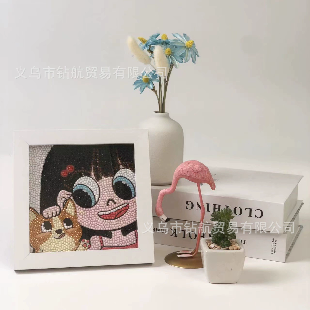 Даймонд-пейнтинг (Sanrio) Kuromi и смешанные мультфильмы, 17×17 см, полный страз DIY набор, детское рукоделие