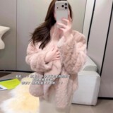 Мягкая, нежная и пушистая молодежная меховая шуба из экологически чистого меха, женская зимняя модная шуба с оттенком золота