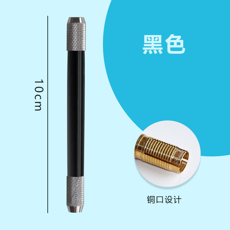 Comercio exterior suministros de arte transfronterizo extensor de lápiz de metal extensor de lápiz varilla de color de metal