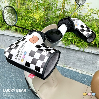 Electric motorcycle handlebar grips, winter electric scooter gloves, warm, waterproof, and windproof gloves, suitable for Yadi and Aima scooters