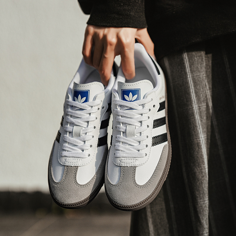 New Three-Stripe Summer Casual Sneakers for Women and Men, White Shoes, T-Shaped Trendy Breathable Sneakers