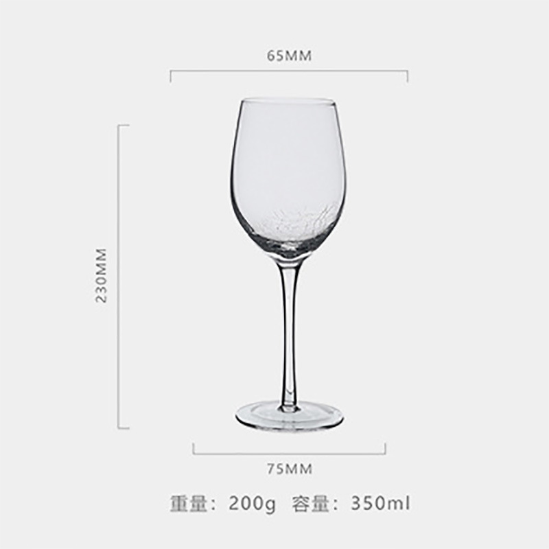 Hielo transparente crack champán cristal creativo copa de vino tinto copa de vino copa de cóctel