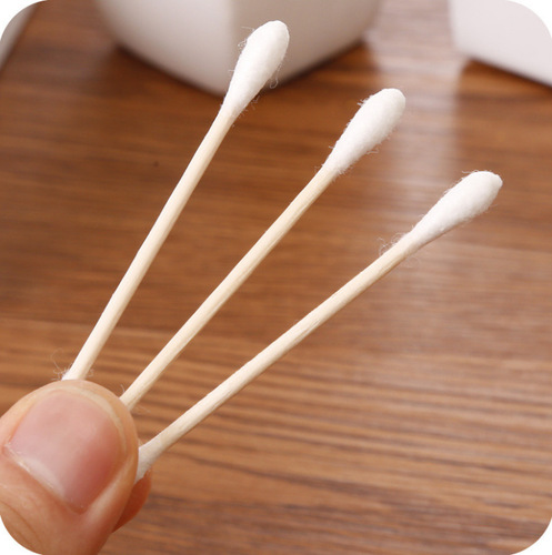 100 double-ended kapok swabs, sanitary swabs, cotton swabs, baby cotton swabs, cotton balls, makeup remover, makeup swabs, cotton swabs wholesale