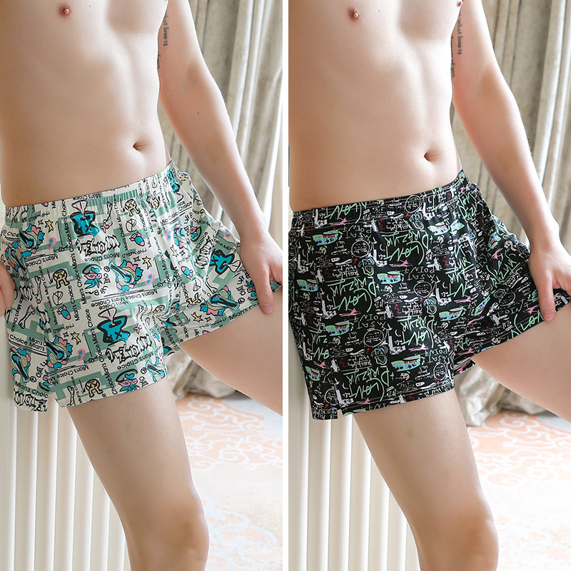 Pantalones íntimas de hombre 100% algodón de alta calidad, pantalones deportivos, pantalones cortos de cabeza de algodón de hombre.