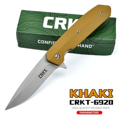 CRKT6920高品质户外折叠刀工厂直供口袋战术刀便携锋利防身折叠刀
