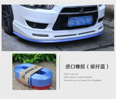 Car sports front lip: Qapı və bamper qoruyucu zolaqlar - carbon-fiber-blue-25m-a