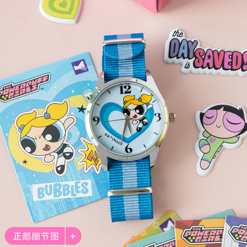 Auténtico Flying Sky pequeño reloj de policía de mujer caja ciega dulce serie de arco iris para estudiantes regalos hechos a mano regalo de Año Nuevo