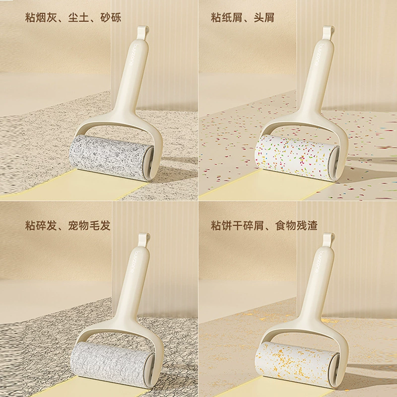 Hair sticker plastic universal tearable replacement roll paper roll brush sticky cat hair removal household clothes hair cleaning tool