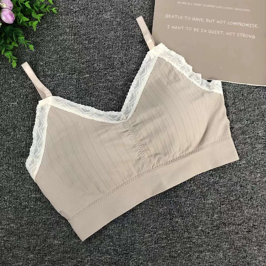 Nueva taza fija sin marcas de alta calidad chaleco de dama sin anillo de acero bra de yoga ropa interior deportiva mujer al por mayor