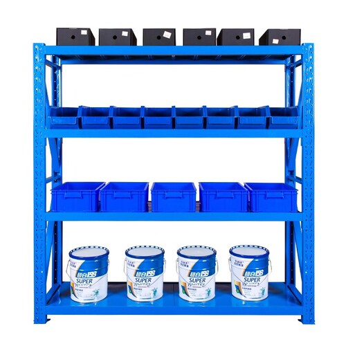 Storage shelf multi-layer shelf warehouse heavy-duty floor display rack thickened household supermarket goods iron stand