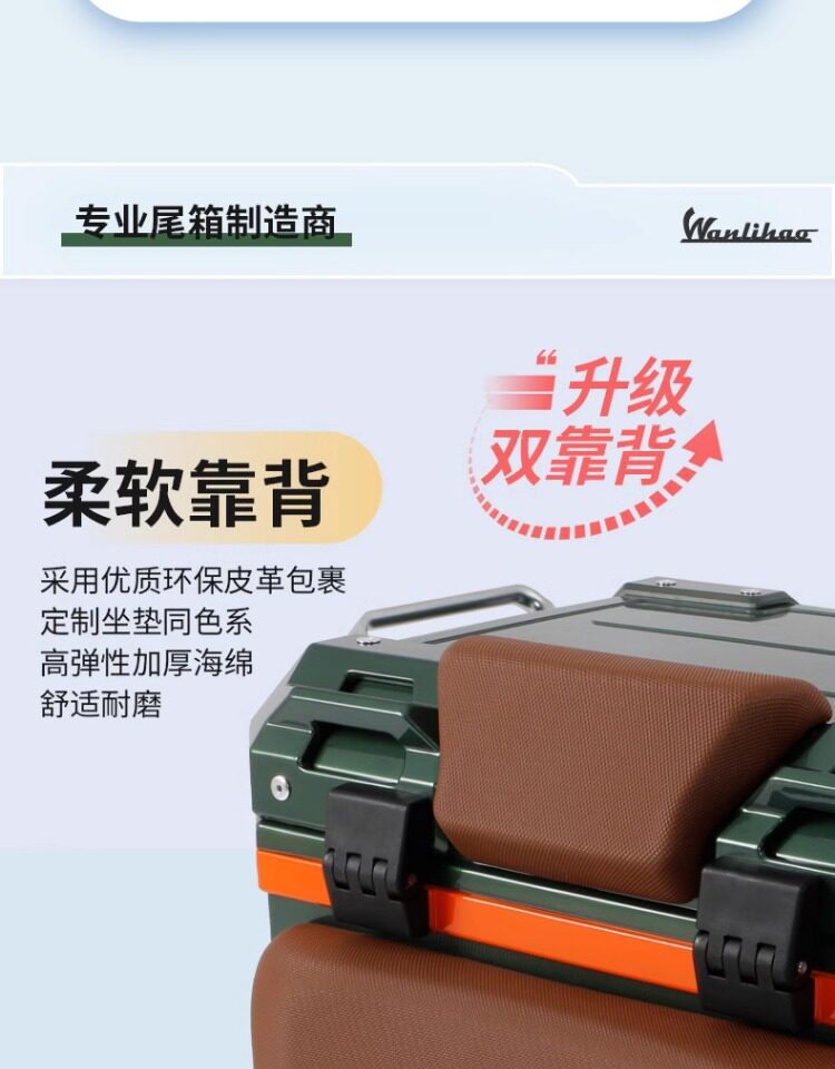 Wanlihao electric vehicle rear trunk, universal non-aluminum alloy large-capacity storage box for Niu NXt motorcycles