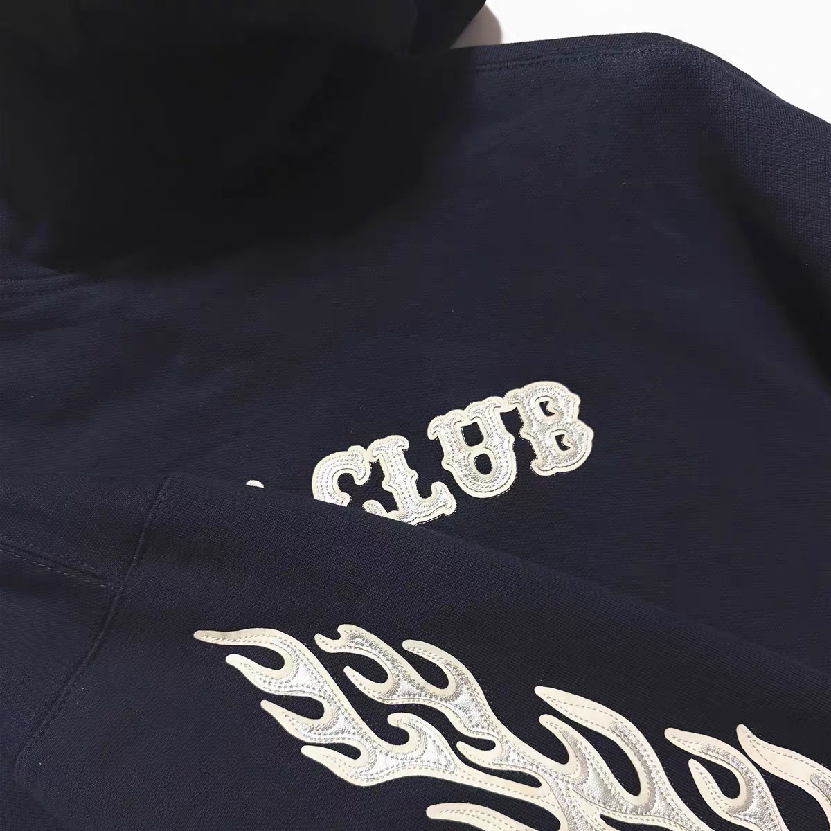 GMABCD Unisex Distressed Embroidered Zip-Up Hoodie – Relaxed Streetwear Jacket - detail 34