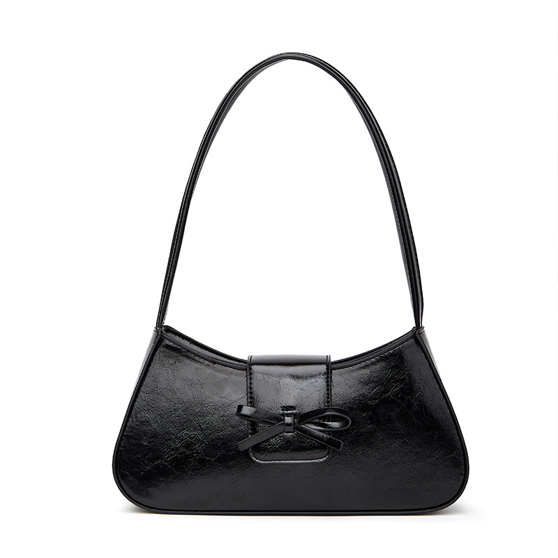Bolso de plata de nicho de arco de mujer de comercio exterior nueva moda versátil bolso de brazo de hombro portátil bolso de trabajo pequeño