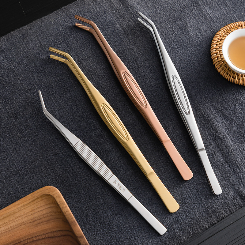 茶夹子夹茶杯的夹子茶叶镊子喝茶工具用品茶具配件功夫零配创意