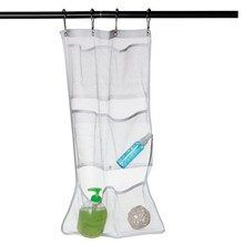 浴室六口挂袋 shower organizer 收纳袋 网眼浴室挂袋
