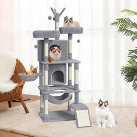 猫爬架猫树猫抓板一体室内大号立式剑麻耐磨猫玩具四季通用大型