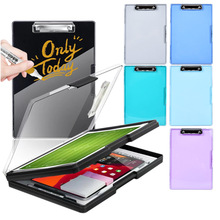 多功能文件夹学生写字垫板大容量可印LOGO证件收纳盒A4强力文件板