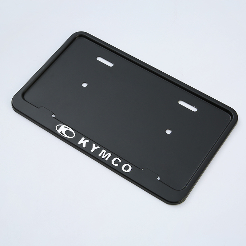 Marco de placa de licencia de acero inoxidable Marco de placa de licencia Comercio exterior modificado estándar americano Marco de placa de licencia de sello fijo tornillo Marco de placa de licencia de coche