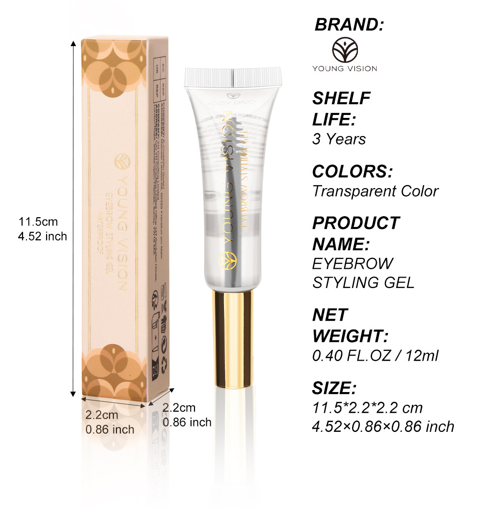 YOUNG VISION Eyebrow Dye is a three-dimensional shaping eyebrow gel that is wild and natural, and is not easy to smudge undefined
