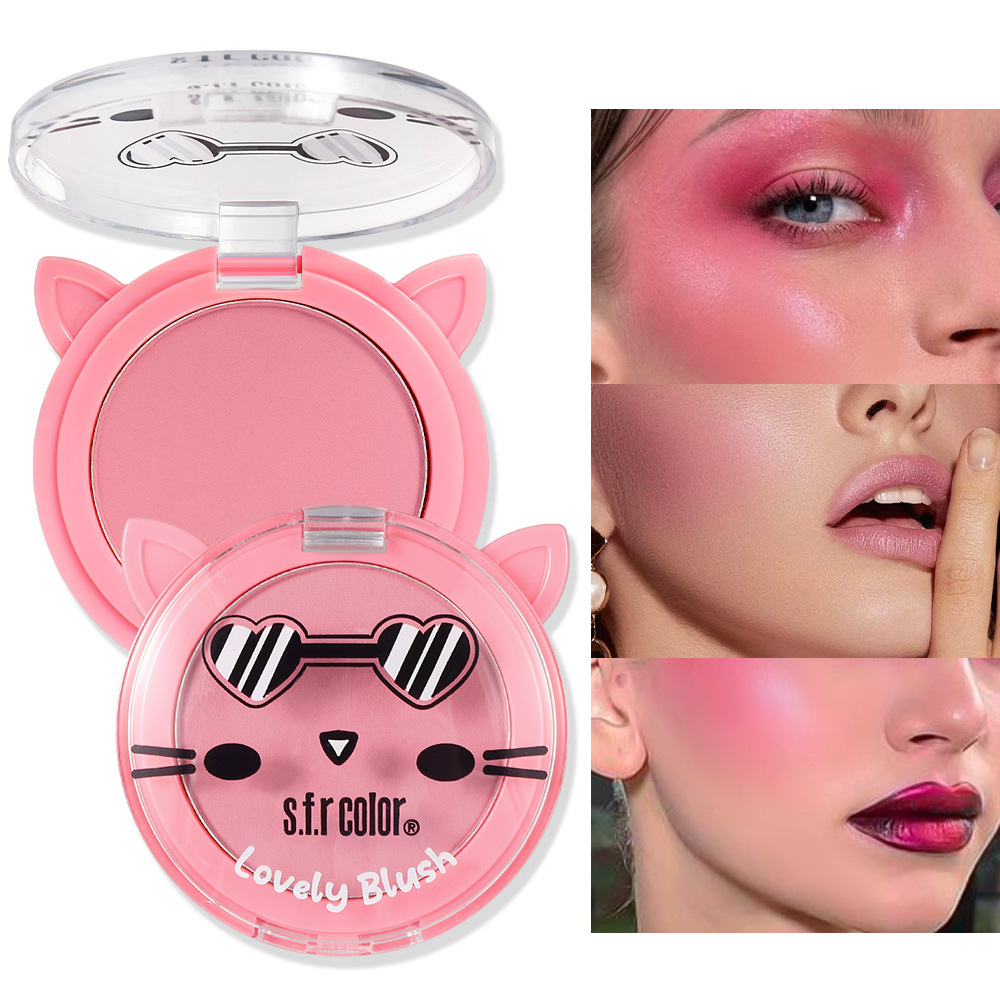 s.f.r color transfronterizo exclusivo para maquillaje de color, vitalidad, color natural, cariñoso gatito blush